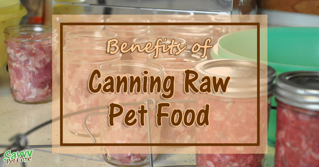 Benefits of Canning Raw Pet Food There are a few good reasons why canning raw pet food is something you might want to consider. Read about the benefits of canning raw food.