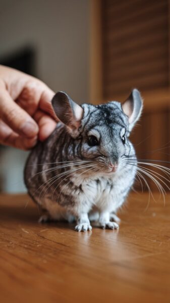 A photo of a chinchilla